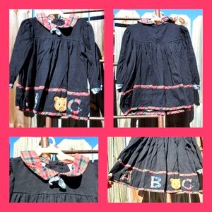 *VNTG* IN DESIGN sz 4👗with plaid collar